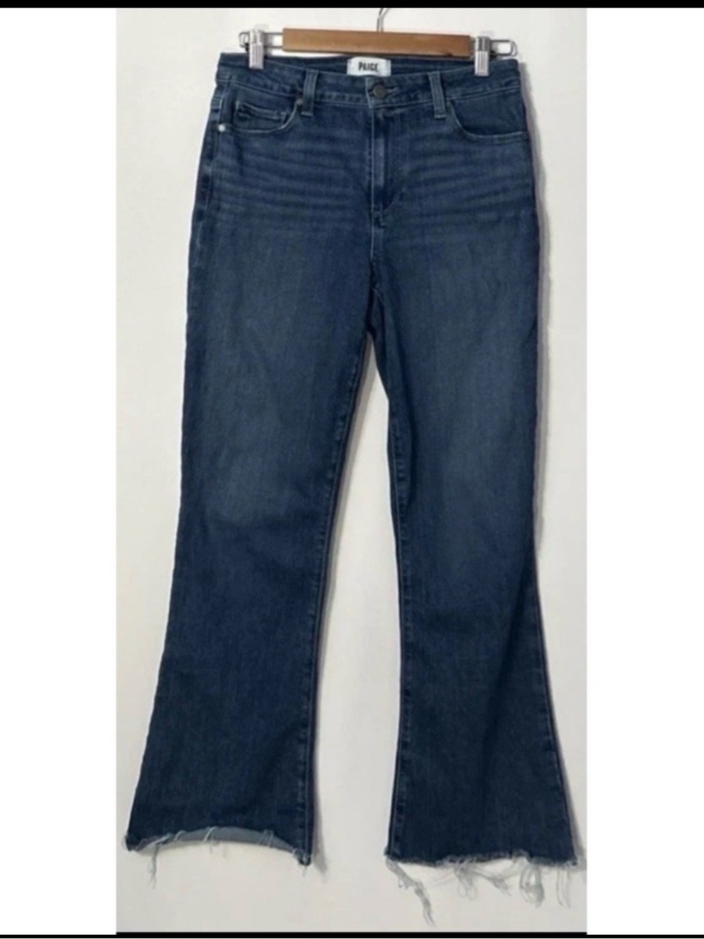 PAIGE Rory Crop Flare Dark Blue Jeans
